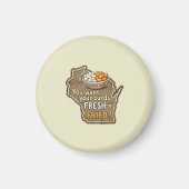 Wisconsin-Quark: Frisch oder frittiert? Magnet (Vorne)