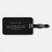 Wisconsin | Red & Black Buffalo Kariert Zuhause St Gepäckanhänger (Rückseite horizontal)