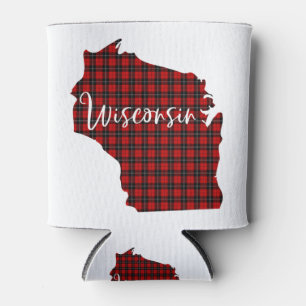 Wisconsin Red Kariert Staat Matching Pajama Family Dosenkühler