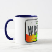 Wisconsin - Regenbogen-Staat Tasse (Links)