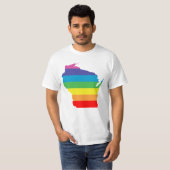 Wisconsin-Regenbogen T-Shirt (Vorne ganz)