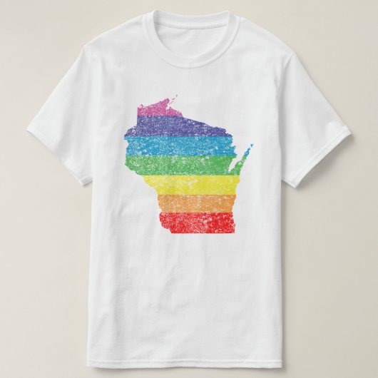 Wisconsin-Regenbogen T-Shirt (Design vorne)