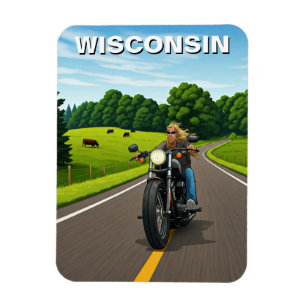 Wisconsin-Reise Magnet