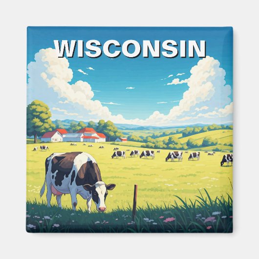 Wisconsin-Reise Magnet (Vorne)