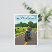 Wisconsin-Reise Postkarte (Stehend Vorderseite)