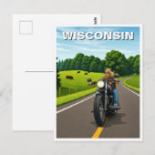 Wisconsin-Reise Postkarte (Vorne/Hinten)
