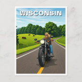 Wisconsin-Reise Postkarte (Vorderseite)