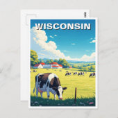 Wisconsin-Reise Postkarte (Vorne/Hinten)