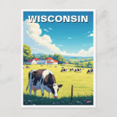 Wisconsin-Reise Postkarte (Vorderseite)