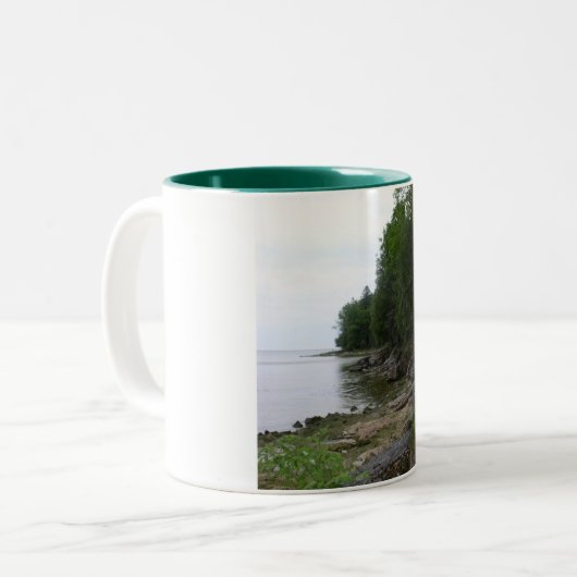 Wisconsin-Reise-Tasse Zweifarbige Tasse (Vorderseite Links)