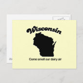 Wisconsin - Riechen Sie unsere Milchluft Postkarte (Vorne/Hinten)