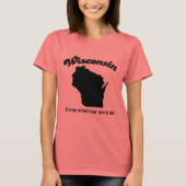 Wisconsin - Riechen Sie unsere Milchluft T-Shirt (Vorderseite)