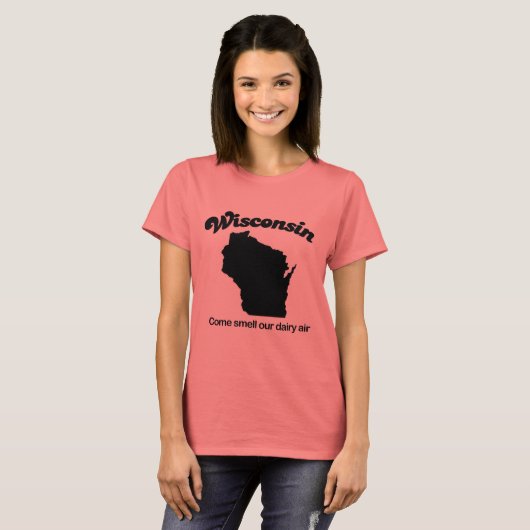 Wisconsin - Riechen Sie unsere Milchluft T-Shirt (Vorne ganz)
