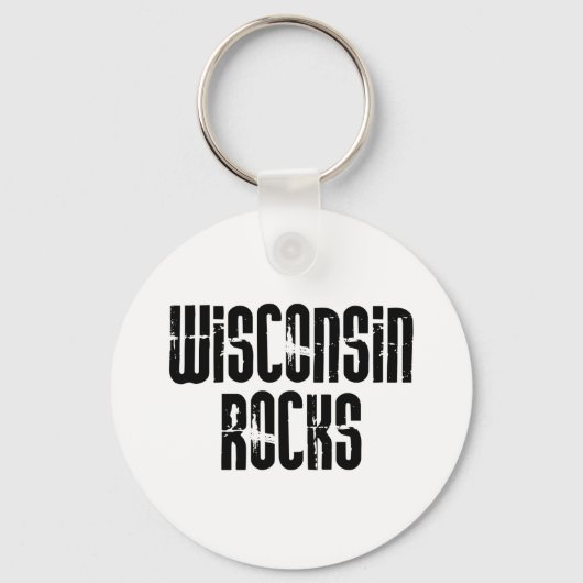 Wisconsin Rocks Schlüsselanhänger (Vorderseite)
