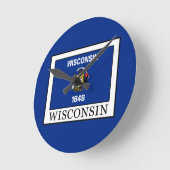 Wisconsin Runde Wanduhr (Winkel)