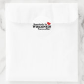 Wisconsin Runder Aufkleber (Tasche)