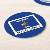 Wisconsin Runder Pappuntersetzer (Angewinkelt)