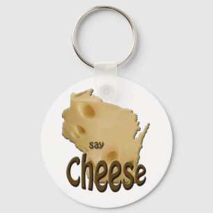 Wisconsin Say Käse Schlüsselanhänger