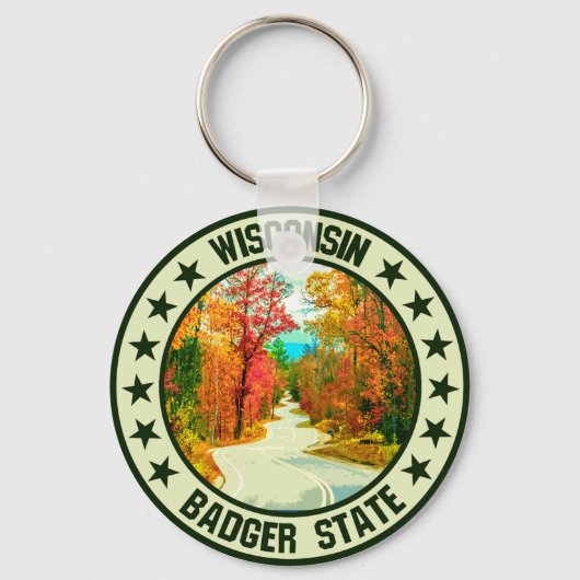 Wisconsin Schlüsselanhänger (Vorderseite)