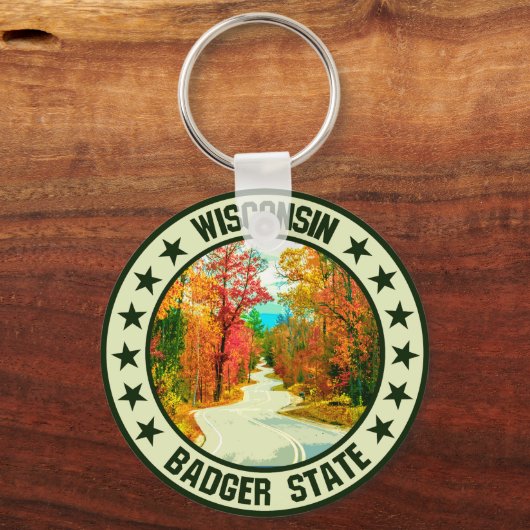 Wisconsin Schlüsselanhänger (Rückseite)