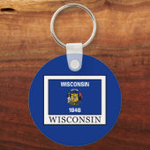 Wisconsin Schlüsselanhänger (Vorderseite)