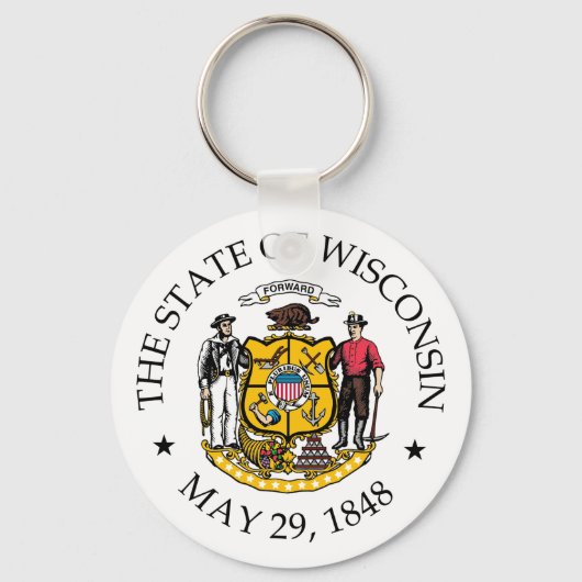 Wisconsin Schlüsselanhänger (Vorderseite)