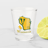 Wisconsin-Schnapsglas Schnapsglas (Vorderseite)