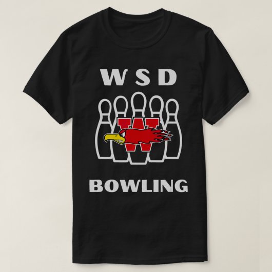 Wisconsin School for Deaf Firebird Bowling T-Shirt (Design vorne)