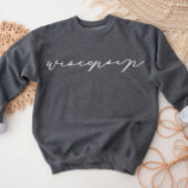 Wisconsin Script Staat Frauen Sweatshirt