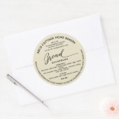 Wisconsin selbst gebackenes Brot Label Hütte Label Runder Aufkleber (Umschlag)