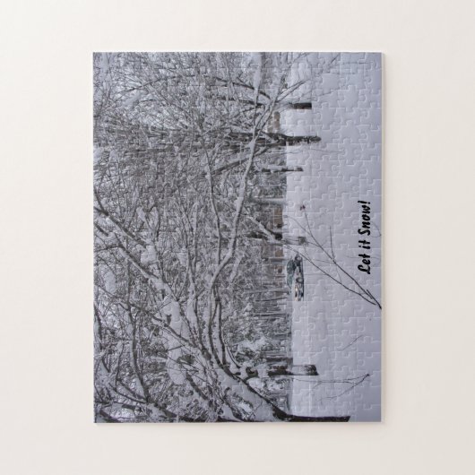 Wisconsin Snow Scene Puzzle (Vertikal)