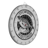 Wisconsin Snowbird Dartscheibe (Vorderseite Links)
