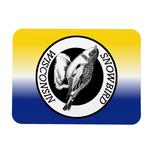 Wisconsin Snowbird Magnet (Horizontal)
