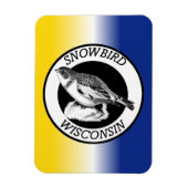 Wisconsin Snowbird Magnet (Vertikal)