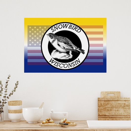 Wisconsin Snowbird Poster (Küche)