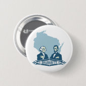 Wisconsin-solidarität Button (Vorne & Hinten)