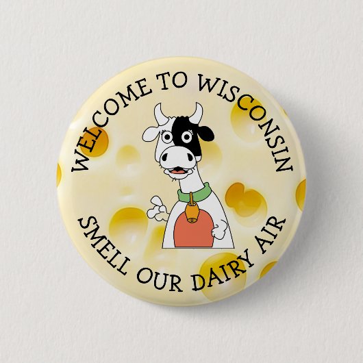 Wisconsin Spaß Chef Button (Vorderseite)