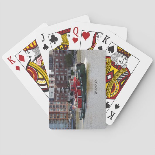 Wisconsin spielt Karten Spielkarten (Rückseite)