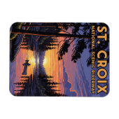 Wisconsin St Croix National Riverway Traverway Magnet (Horizontal)