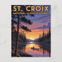 Wisconsin St Croix National Riverway Traverway Postkarte