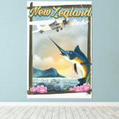 Wisconsin Staat Angelposter Leinwanddruck (Insitu (Holzboden))