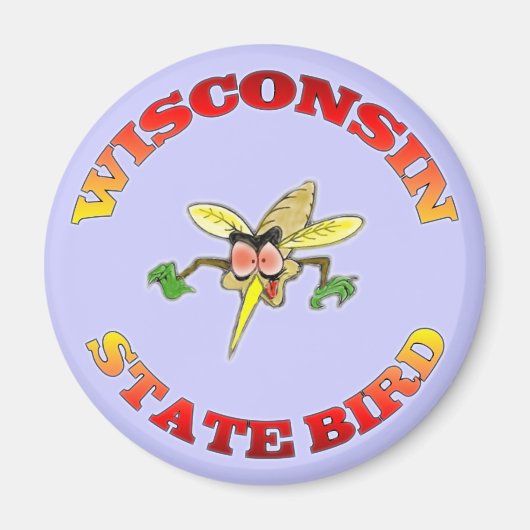 Wisconsin Staat Bird Magnet (Vorne)