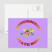 Wisconsin Staat Bird Postkarte (Vorne/Hinten)