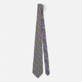 Wisconsin Staat Blume Wood Violet Necktie Krawatte (Vorderseite)