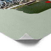 Wisconsin Staat Foto Einfügung und Ortsname Poster (Ecke)