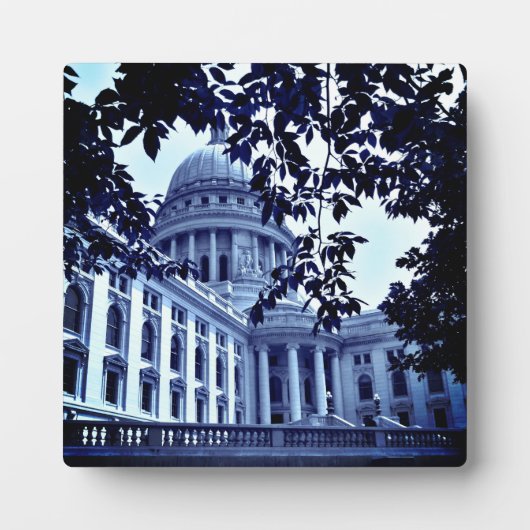 Wisconsin Staat Hauptstadt Fotoplatte (Vorderseite)