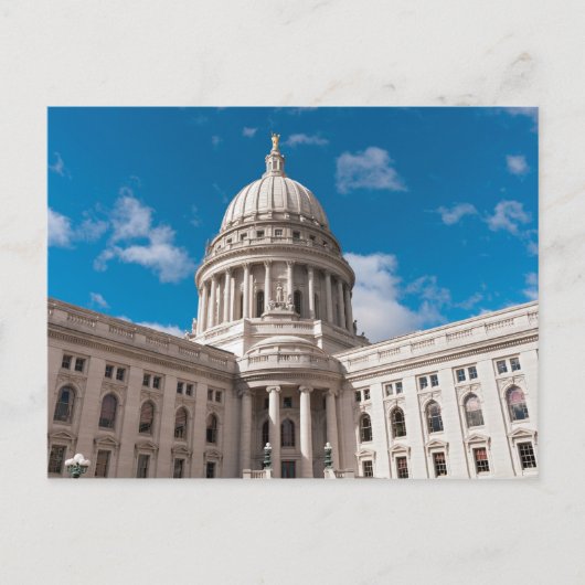 Wisconsin Staat Hauptstadt Gebäude Postkarte (Vorderseite)