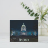 Wisconsin Staat Hauptstadt Madison Wisconsin Postkarte (Stehend Vorderseite)
