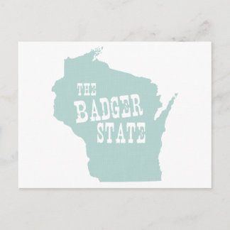 Wisconsin Staat Motto Slogan Postkarte