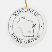 Wisconsin Staat Ornament (Vorne)